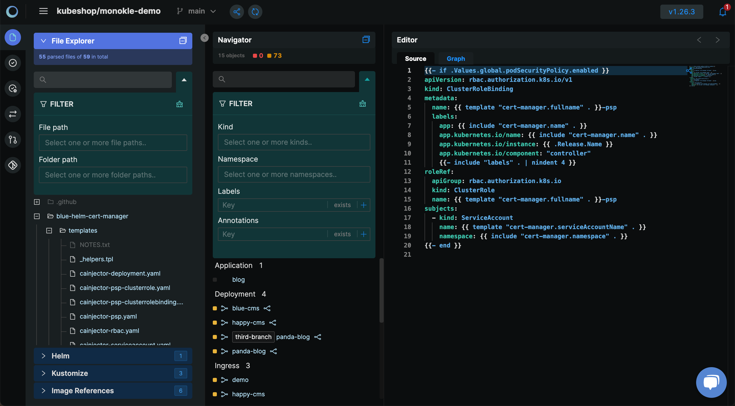 IDE Filter Expanded