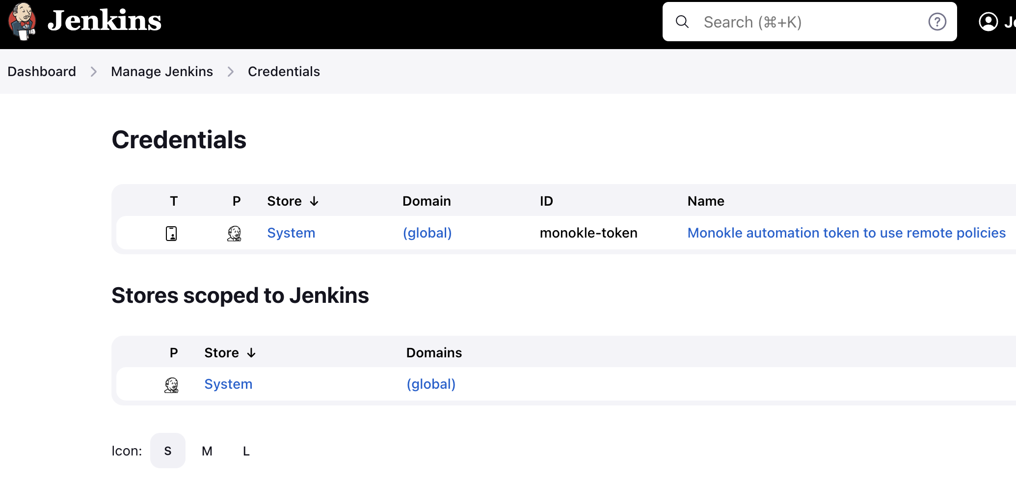 Jenkins credentials